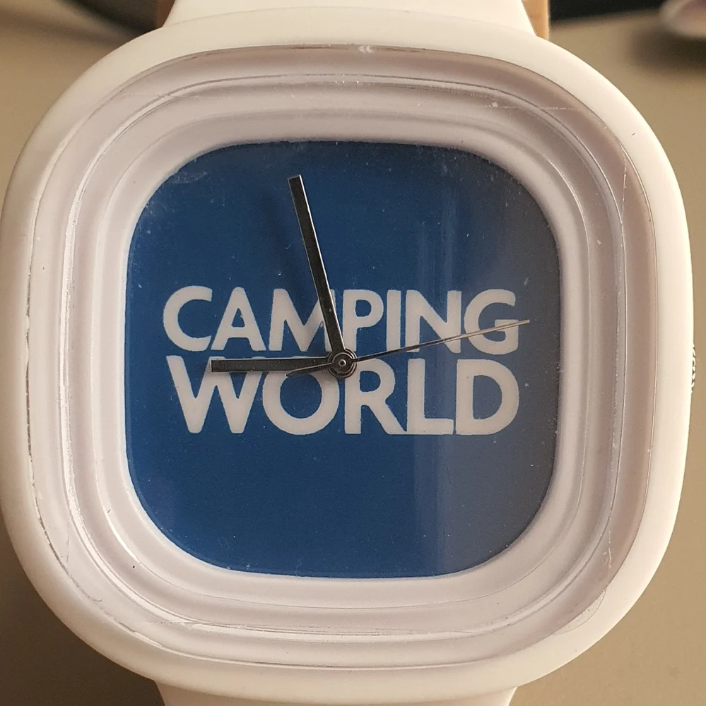 10/$20 Camping World By Flex- Blue/White Silicone Men's Watch